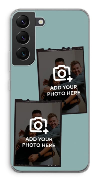 Gepersonaliseerd - Case Company® - Hoesje geschikt voor Samsung Galaxy S22 hoesje - Polaroid Zwart - Soft Cover Telefoonhoesje - Bescherming aan alle Kanten en Schermrand