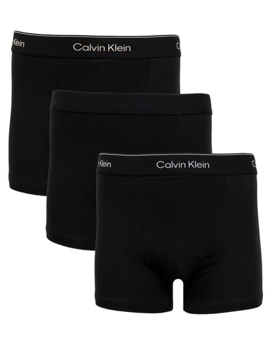 regular fit trunks van katoenmix in set van 3