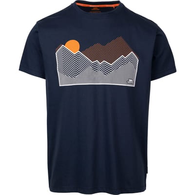 Trespass Heren Lisab Bedrukt T-Shirt (Marine)
