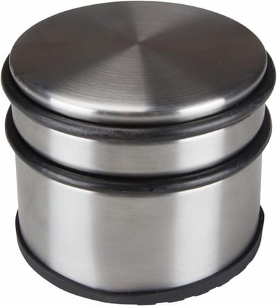 Deurstopper - Deur buffer - Deur open houden - Geen boren nodig - 9 x 7.5 cm - Zilver grijs