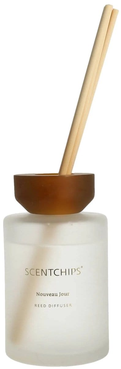 Scentchips Geurstokjes set Essence Nouveau Jour - Geurstokjeshouder - Geurstokjes Navulling - Voorgevuld - Geurverspreider - Huisparfum - 200ml