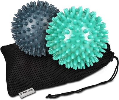 Massageballen Set 2 Stuks - Ronde Massageballen voor Pijnbestrijding en Spierontspanning - Fitnessballen met 8 cm Diameter