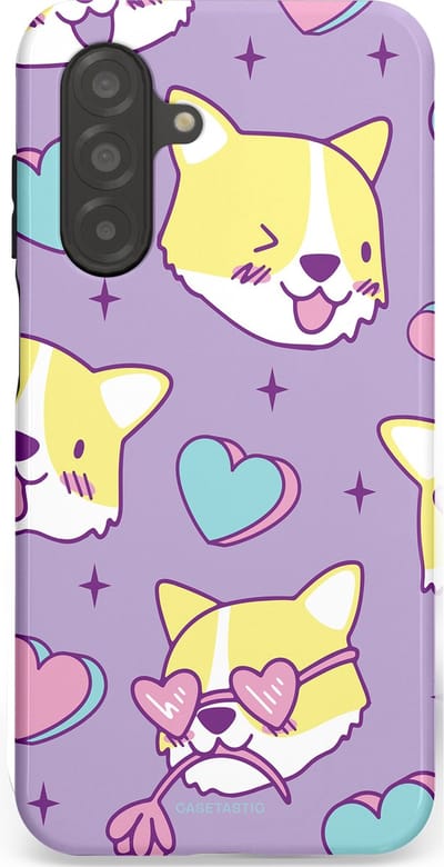 Casetastic Hoesje Geschikt voor Samsung A26 - Stijlvolle Beschermende Duo-layer Case - Liefde is een Corgi