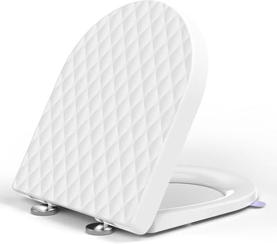 D-vormige WC-bril - Krasbestendig - Soft-close Mechanisme - Eenvoudige Installatie - Voor Moderne Badkamers