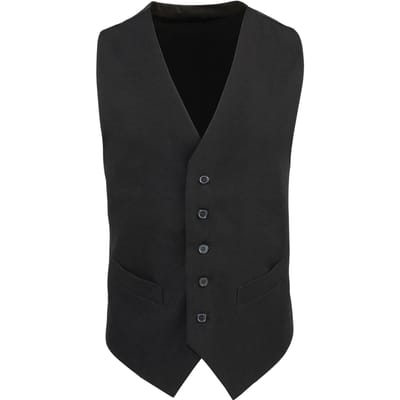 Premier Heren Polyester gevoerde bodywarmer (Zwart)