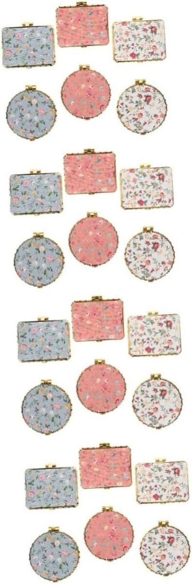 Mini Make-up Spiegels - Zakspiegel Portemonnee - Make-up Bijwerken - High-definition Glas - 24 Stuks - Assorti