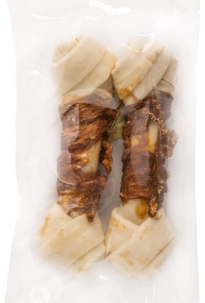 Landman Geknoopt Kauwbot met Eend (2st) - 19cm - Hondensnacks - Hondensnoepjes - Kauwstaaf hond