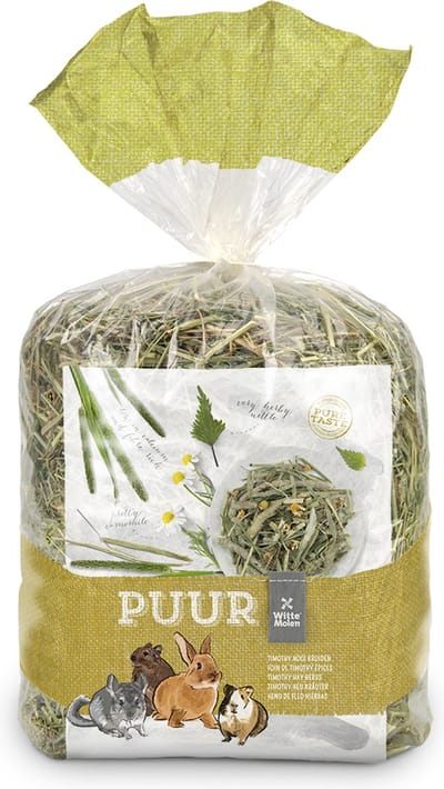 Witte Molen - Knaagdierenvoer - Knaagdier - Puur Timothy Hooi Kruiden 500g - 1st