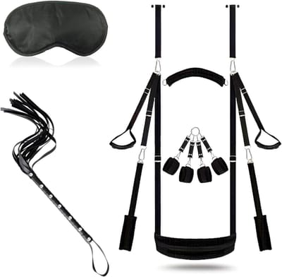 TIM® Sex Schommel - Sex Swing Extra Stevig – Seksschommel – Seksspeeltjes voor Koppel – Seks Schommel BDSM – Erotiek Toys - Sex Sling – Love Swing – Discreet Verpakt - Zwart - 35cm x 33cm x 13cm