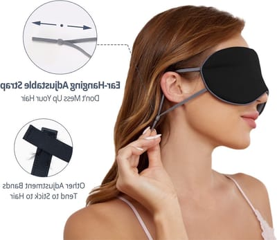 Dubbelzijdig Slaapmasker voor Comfortabel Slapen, Ideaal voor Thuis en Reizen, Zacht en Ademend Materialen