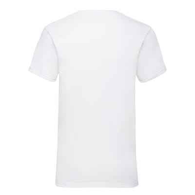 Fruit of the Loom Heren Valueweight Effen V Hals T-shirt (Wit)