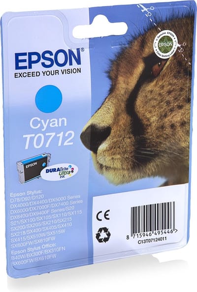 Epson T0712 - Inktcartridge / Cyaan