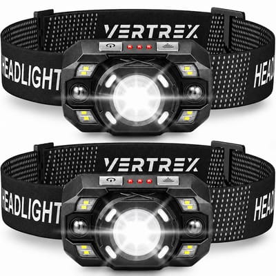 Vertrex Hoofdlamp LED Oplaadbaar - Instelbare Lichtbundel - Hoofdlampje - Hoofdlampen - Hardloop Licht - Hoofdzaklamp - USB-C – IPX5