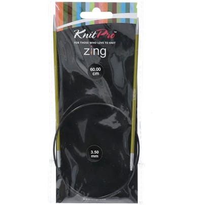 KnitPro Zing rondbreinaalden 60cm 3.50mm