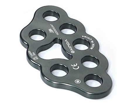 Dailygoods- Descender Plaat 8 Gaten - Bevestigingsplaat - Multi Ankerpunt Connector - Klimuitrusting - Redding - Gesmede Aluminiumlegering - Ankerplaat