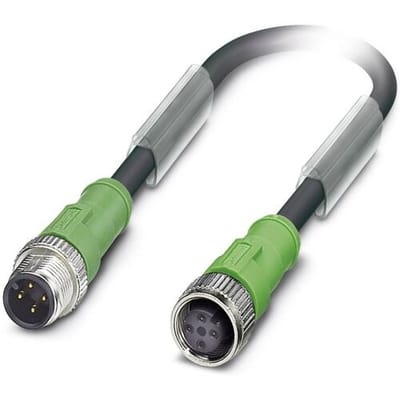 Phoenix Contact 1509542 Sensor/actuator connector, geassembleerd M12 Aantal polen (sensoren): 4 Stekker, recht, Bus, recht 1.00 m 1 stuk(s)
