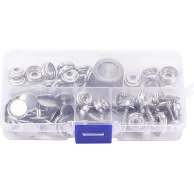 Drukknoop Set RVS Canvas Bootkap Knoop Metaal Schroef Klinknagel Gesp Gereedschap