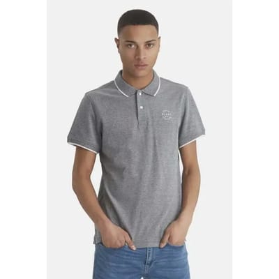 Blend He BHNATE grijs Poloshirt Heren Poloshirt - Maat L