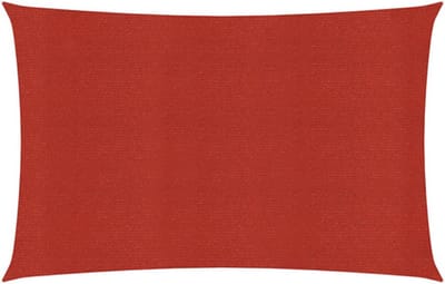 vidaXL - Zonnezeil - 160 - g/m² - 2x3 - m - HDPE - rood