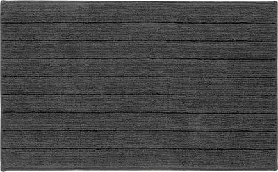 Casilin Badmat Antislip 50x80cm Luca - Waterabsorberende Badkamermat - Wasbaar en Sneldrogend - Voor Douche en Bad - 100% Katoen - Rechthoek - Grijs