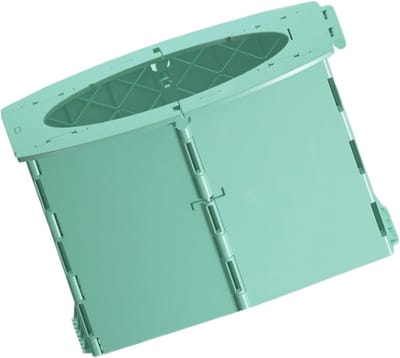 Opvouwbaar Toilet - Reis Potty - Zindelijkheidstraining - Stevig PP Materiaal - 24.5 x 19.5 x 15 cm - Groen