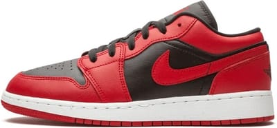 Nike Nike Air Jordan 1 Low - Kinder - Sneaker - Rood/Zwart