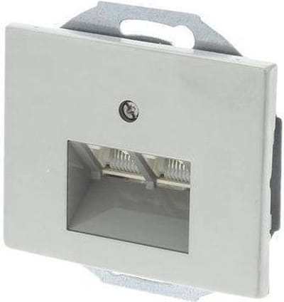 Berker K5 Telefoon/Data Wandcontactdoos - Inbouw - Cat3 - 2 x 8-polig - RVS