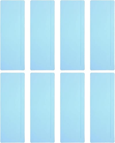 Kleurige Leestrepen voor Kinderen, 8 Stuks, Visuele Stress Verminderen met Overlays voor Onderwijs en Klaslokaal, Luchtblauw