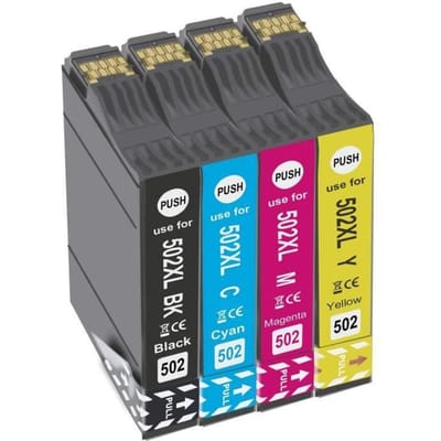 Teland 502XL inktcartridges compatibel met Epson Expression Home XP-5100 - Zwart, Cyaan, Magenta, Geel