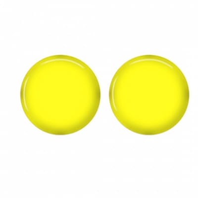 Clip oorbellen -geel -1.5 cm-geen gaatje- Charme Bijoux