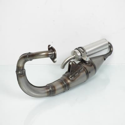Pot d échappement Leovince pour Scooter Peugeot 50 Buxy - Etrier Hengtong 1994 à 1997 Neuf
