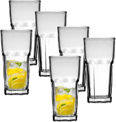 Uniglass Waterglas Marocco - 280 ml - waterglazen 12x stuks - drinkglazen - glas - H14,2 x D7 cm