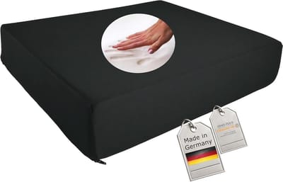 Anti-decubitus Gel Foam Zitkussen 52x45x10 cm - Zwart Rugkussen voor Bureaustoel, Rolstoel en Auto