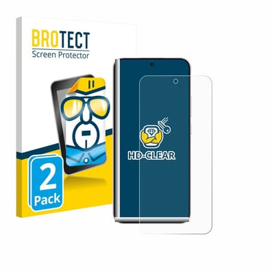 BROTECT - Screenprotector voor Oppo Reno 14 - Folie Beschermfolie transparant 2 Stuks