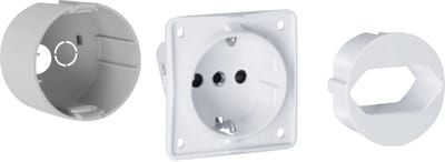 Hager VZ00HD Hager VZ00HD uitbreidingspakket Volta hybrid stopcontact geaard met euroadapter Uitbouwpakket 1 stuk(s)