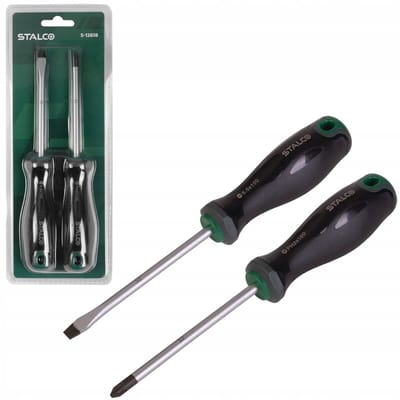 Stalco Schroevendraaierset 2 Delen - Magnetisch S2 Staal