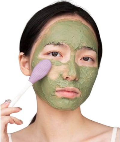 Hiden - Gezichtsborstel - Gezichtsreiniger - Masker Kwast - Dry Brush - Gezichtsreiniger Borstel - Paars