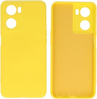 Fashion Backcover Telefoonhoesje - Color Hoesje - Geschikt voor Oppo A57s - A77s - A77 4G - Geel