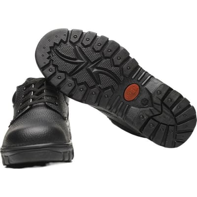 Zwarte Lage Werkschoenen, Lychee Rundleer Beschermschoenen, Veilige en Slijtvaste Werklaarzen met Stalen Neus 44 gray