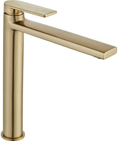 Rea - Wastafelkraan Verso Gold Brush High - 20,5 x 4,5 x 26 cm