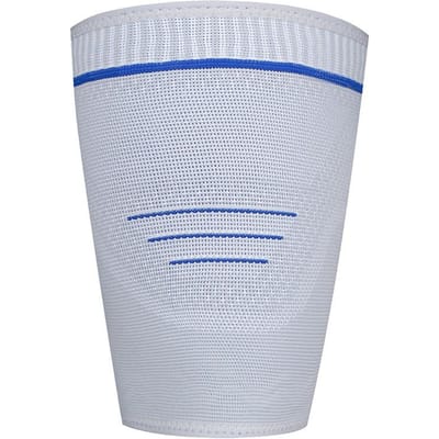 1 pièce Protections de cuisse sportives tricotées Prévention des tensions musculaires Coussinets de compression pour la course à pied Basketball Hommes Femmes L grise