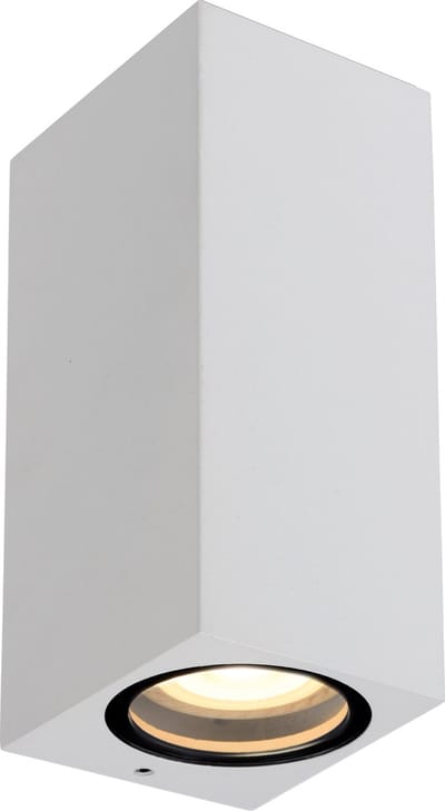 Lucide ZARO - Wandspot / Wandlamp Binnen/Buiten - 2xGU10 - IP65 - Wit