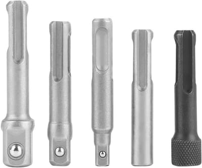 MTTproducts - SDS Plus Adapter Set - 3-delige set - Hoogwaardige Chrome Vanadium Staal - Hexagonale Verlengstukken - Verlengstukken - Geschikt voor boo...
