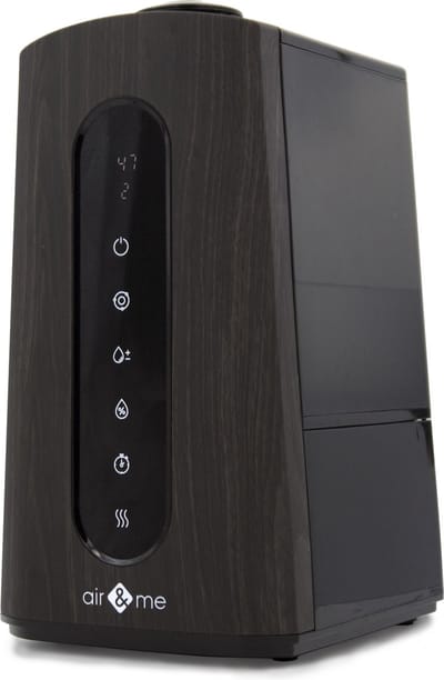 AIR AND ME Clarence - Ultrasoon bevochtiger 40m² + 350ml/u - hout/zwart