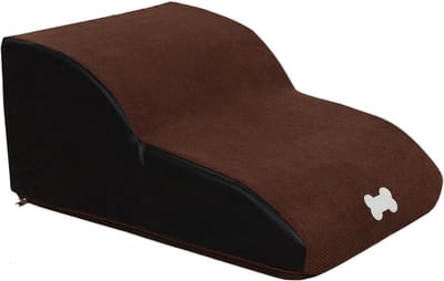 Huisdier Ladder - Honden Trappetje - Ondersteuning Huisdier - Ademend Robuust Materiaal - 55 x 40 x 25 cm - Blauw