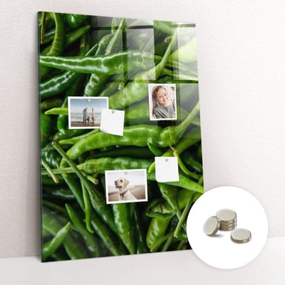 Tulup Glassboards - Kruiden Magneetbord - 60 cm x 90 cm - Grijs Memobord Magnetisch - Gratis 5 Sterke Magneten - Organizer Muur - Magnetisch Memobord - Magnetic Board - Planning Muur - Memobord Glas