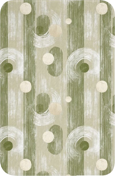 WC mat 40x60 cm - Antislip - Artistiek - Modern - Groen - Toiletmat - Vloermat - Douchemat - Toilet tapijt - Toiletmatten