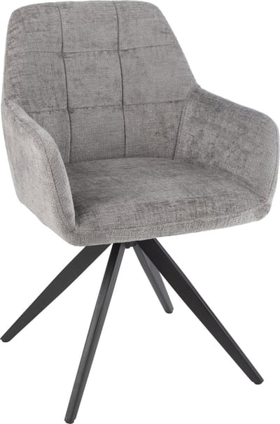 J-Line stoel Louna - ijzer/acryl - grijs