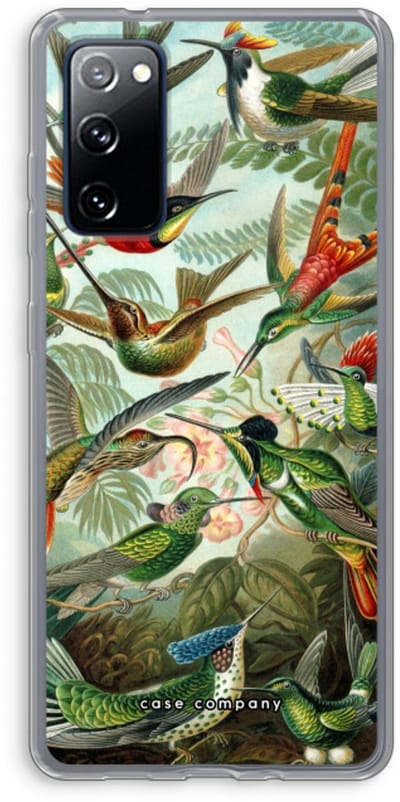 Case Company® - Hoesje geschikt voor Samsung Galaxy S20 FE / S20 FE 5G hoesje - Haeckel Trochilidae - Soft Cover Telefoonhoesje - Bescherming aan alle Kanten en Schermrand
