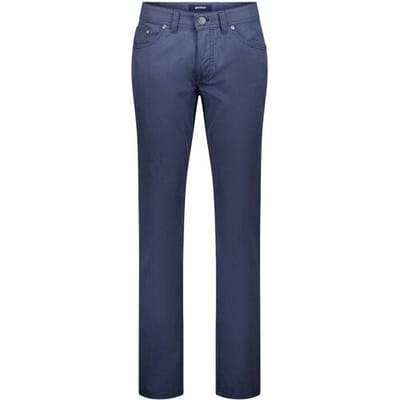 Gardeur Broek Sandro Business Hero Soft Touch Faux-Uni Subtle Texture Blauw / male